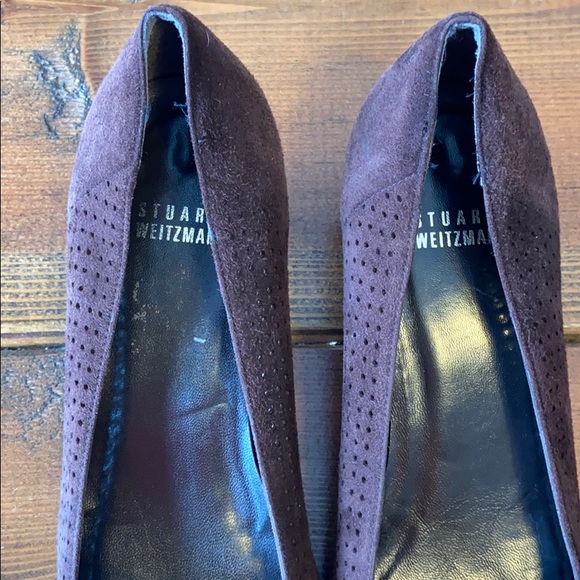 Stuart Weitzman Brown kitten Heels - Picture 2 of 10